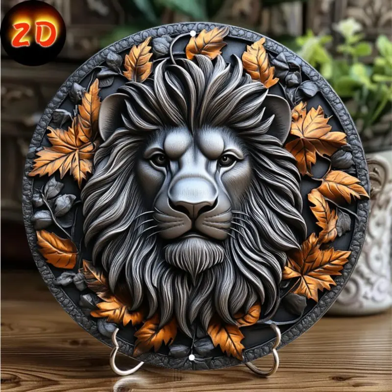 

Lion Portrait Decoration, Wall Decoration Painting, Suitable for Home, Bedroom, Bar, Bathroom, Party, Art Wall Decoration