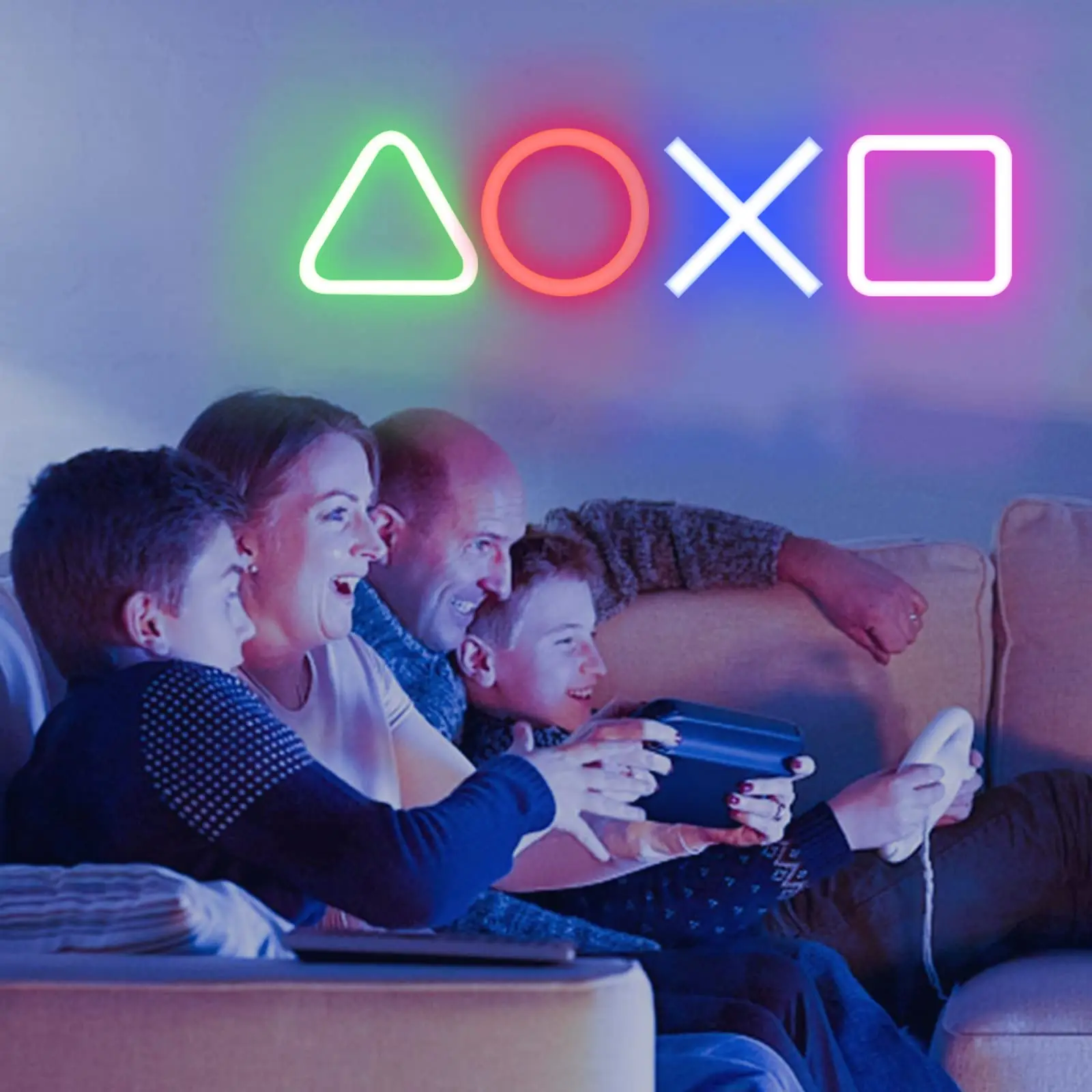 Неоновая вывеска на заказ PS4 Game Icon Light для настенной подвешивания атмосферы Playstation Лампа светодиодное красочное освещение Комната Бар Клуб Художественный Фото №4