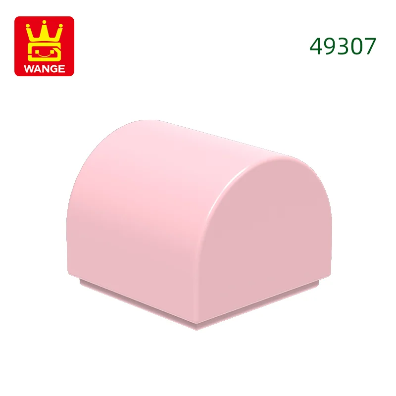 416 stks/partij 49307 1x1x2/3 Dubbele Gebogen Top Bouwstenen MOC Helling Accessoires Compatibel met baksteen Kinderen Speelgoed Geschenkdoos