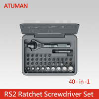 DUKA Atuman RS2 Ratchet Screwdriver Set Extendable Handle 28pcs S2 Magnetic Bits Multifunctional 180° Ratchet Head Screwdriver
