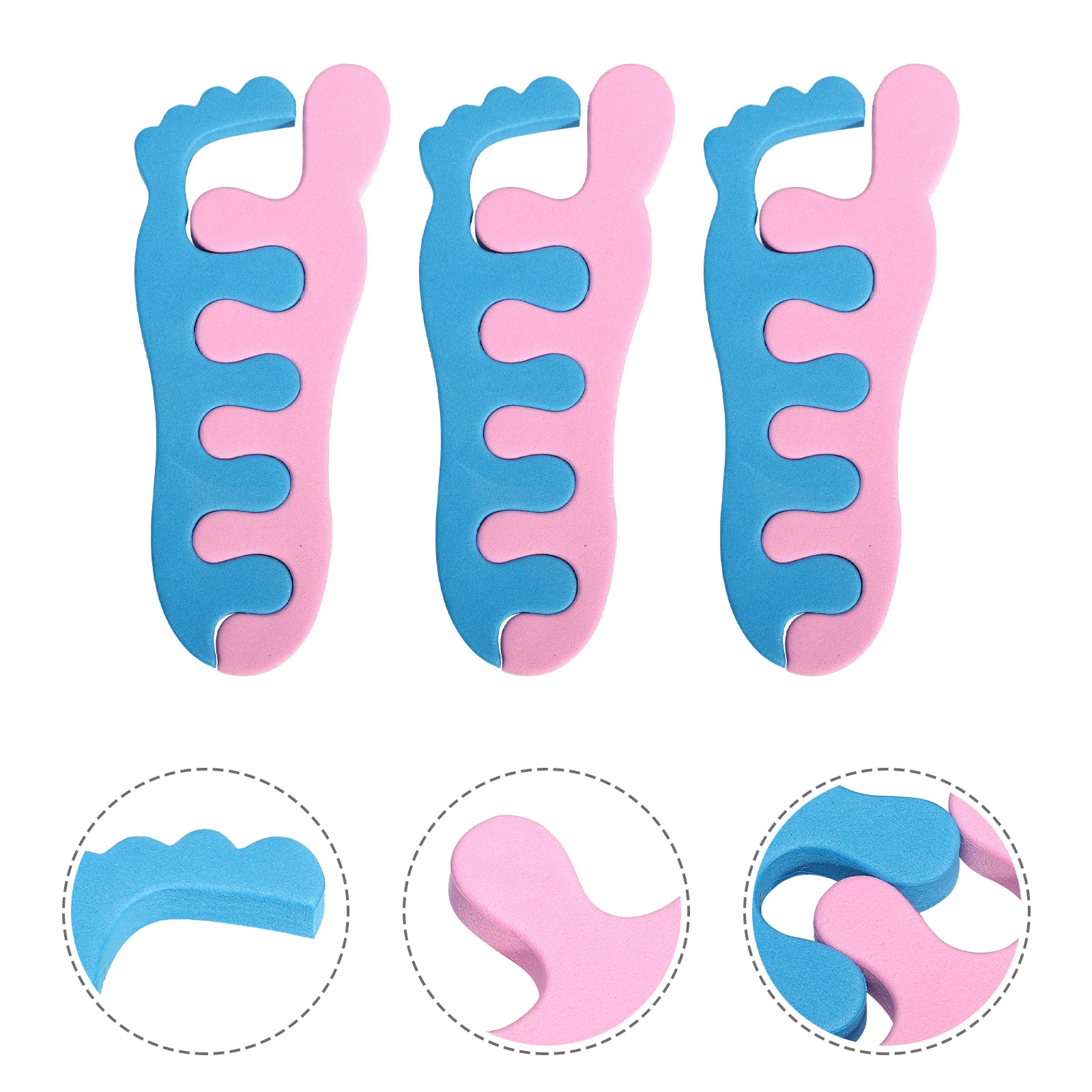 

10Pairs Foot Toe Dividers Nail Art Sponge Comfortable Manicure Pedicure Tool Toe Separators Nail Beauty Accessory