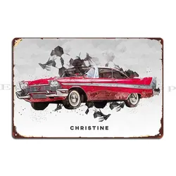Christine Metal Plaque Poster Club Garage Personalized Club Bar Garage Tin Sign Poster