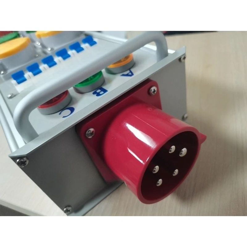 Small electric box 16A socket distribution box waterproof junction  stage lighting through box