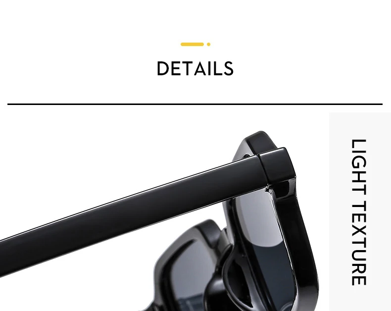 8 Teile/satz Luxuriöse Rechteck Sonnenbrille Frauen Oval Vintage Quadrat Sonnenbrille Männer Shades Weibliche Brillen Anti-glare Gläser – Detail 4