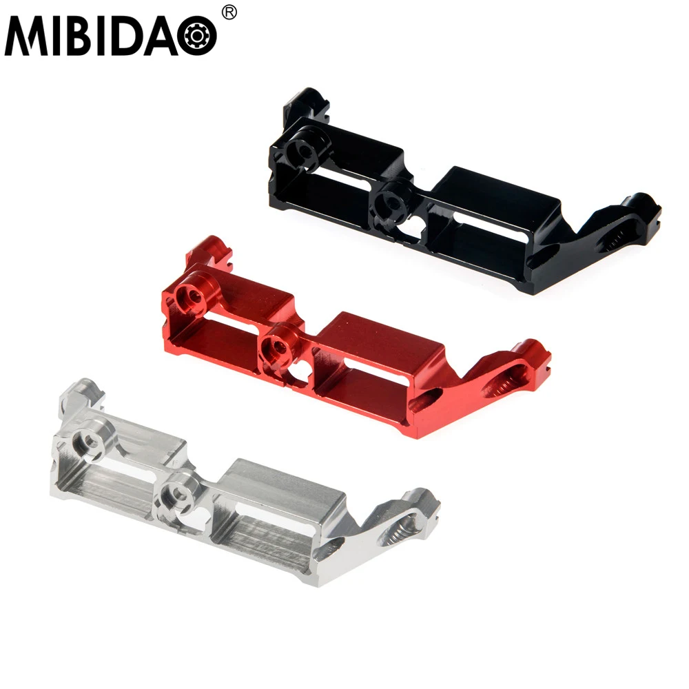 MIBIDAO Servo in Alluminio Mount T-lock/Filo Clip Staffa di Blocco Differenziale Per 1/10 TRX-4 TRX4 RC Crawler Auto Parte di Aggiornamento