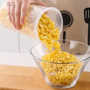 Gıda Saklama kapları Plastik, Şeffaf), pirinç Dağıtıcı, Kova, Tahıl Kutuları, Toplu, Şişeler, Organize Mutfak Aksesuarı 1 Adet Mağazadaki 6 büyük satış-5 numaralı rasyon