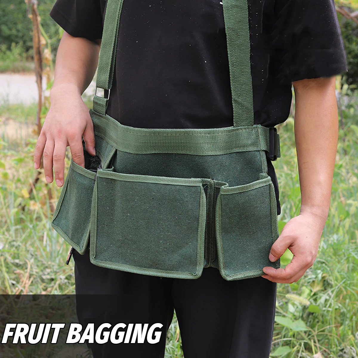 

New Fruit Picking Bag Vegetable Harvest Apples Berry Garden Large Capacity Picking Bag Garden Apron Multifunctional Farm Helper