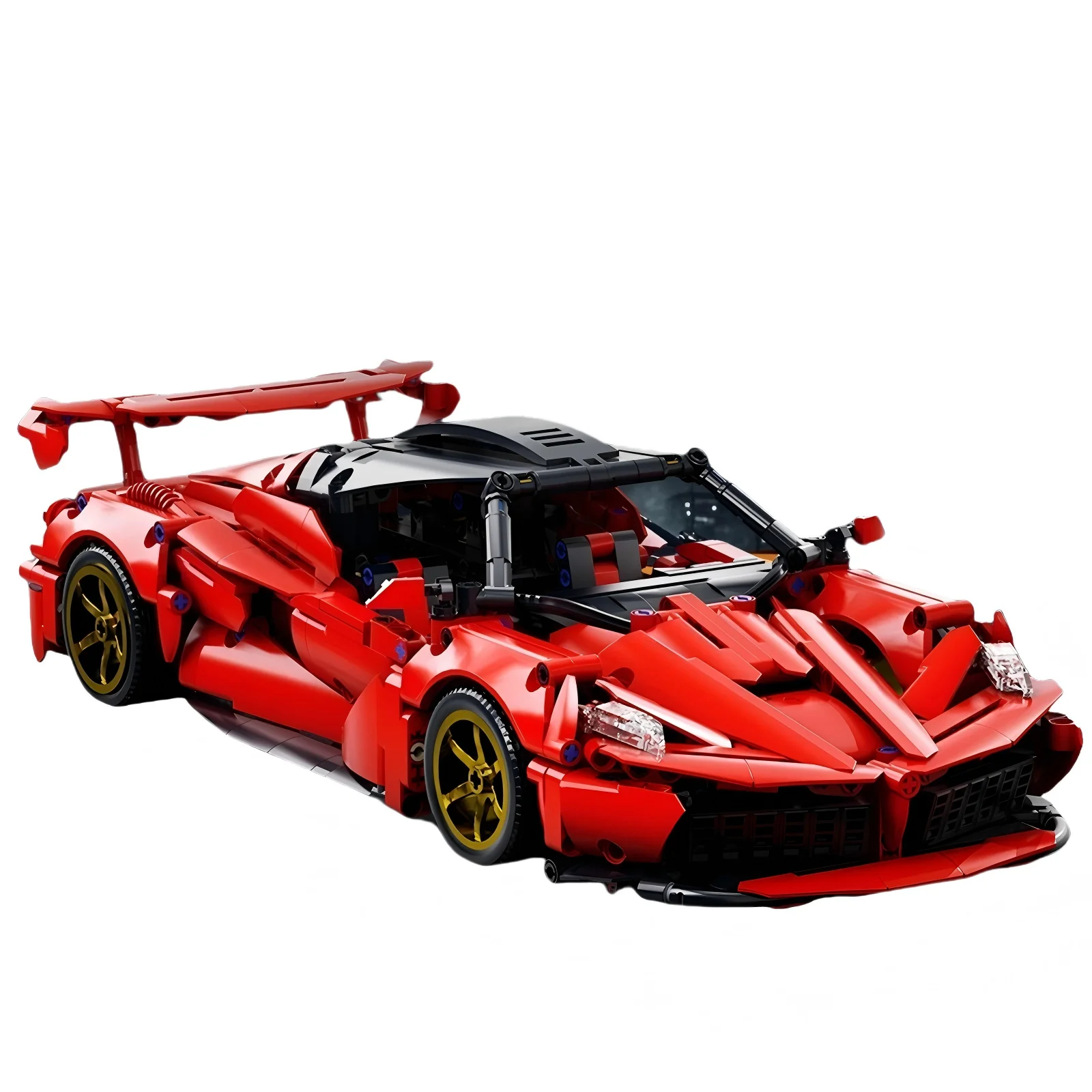 

building block model, 1:14 sports car model, remote control motor, decorative lights and gift boxes, suitable for birthday gifts