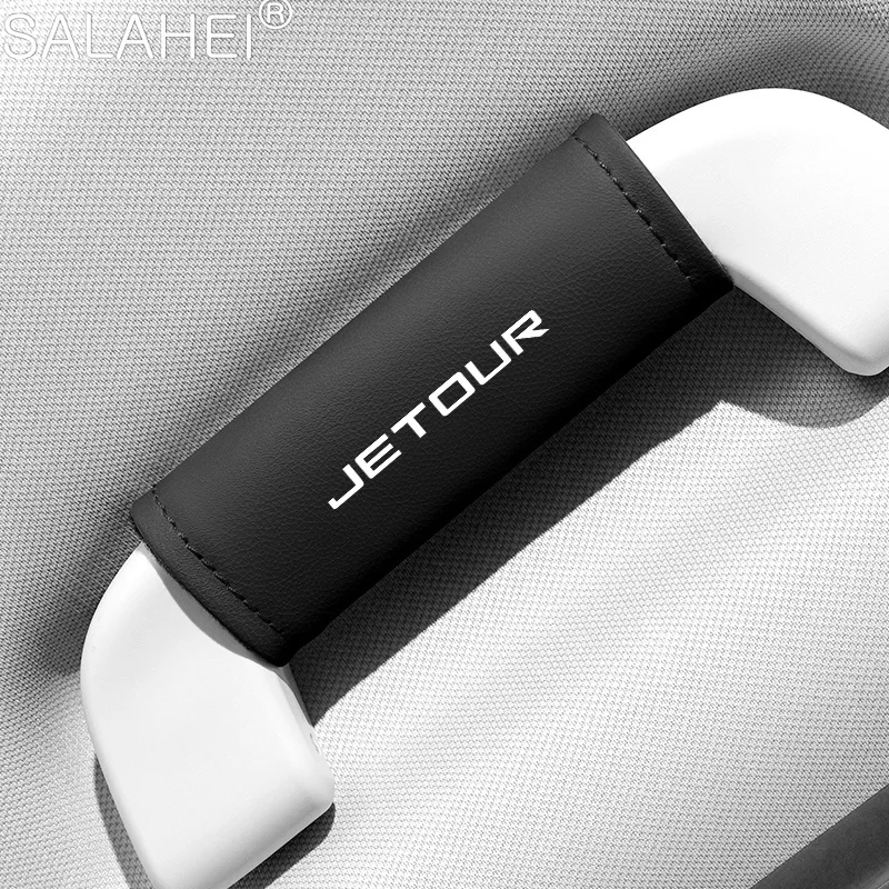 

For Chery Jetour X70 X70plus X70m X90plus Leather Car Roof Armrest Pull Cover Handle Gloves Protection Car Interior Accessorie