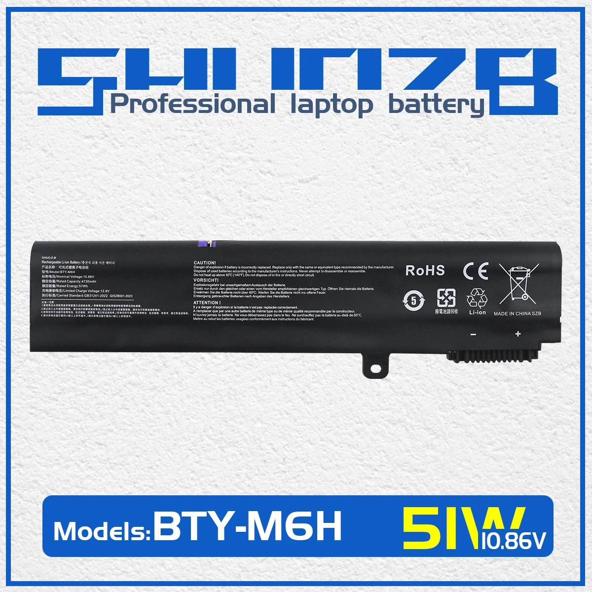 

BTY-M6H Laptop Battery For MSI GE62 GE72 GP62 GP72 GL62 GL72 GP62VR GP72VR PE60 PE70 MS-16J2 MS-16J3 MS-16J1 MS-16GF GP72MVR New