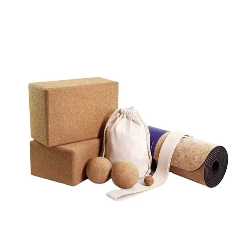 Cork Yoga Mat Natural Rubber Yoga Mat Kit