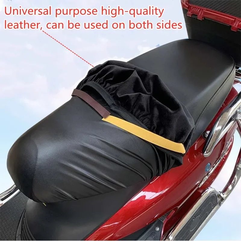 Funda impermeable para asiento de motocicleta, Protector solar a prueba de Polvo y lluvia, accesorios para cojín de Scooter