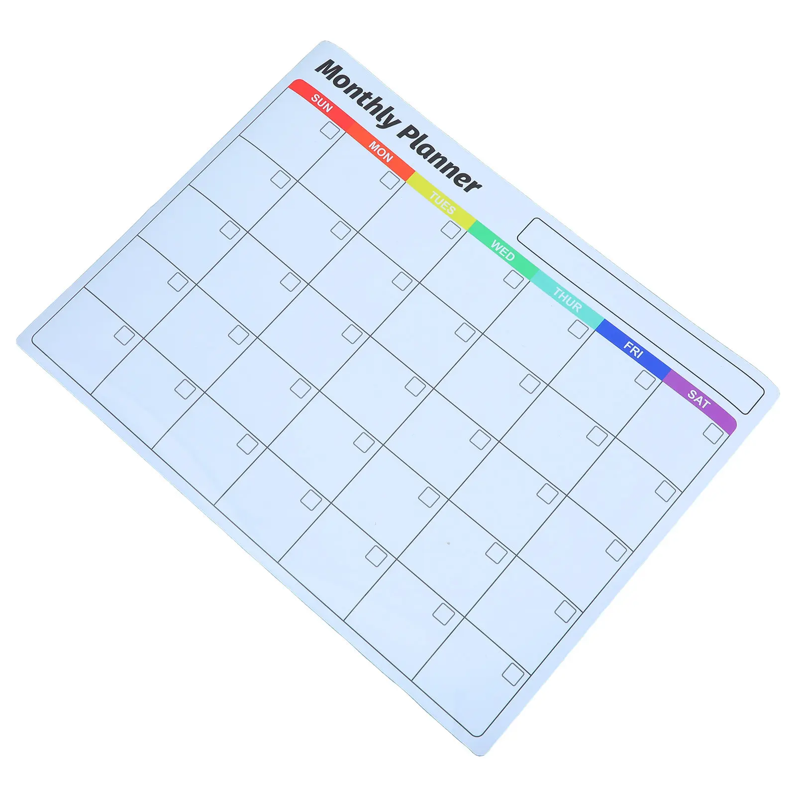 

Self Adhesive Dry Erase Monthly Planner Sticker 12x16in Undated Removable Whiteboard Calendar for Wall Office Kitchen Dorm Door