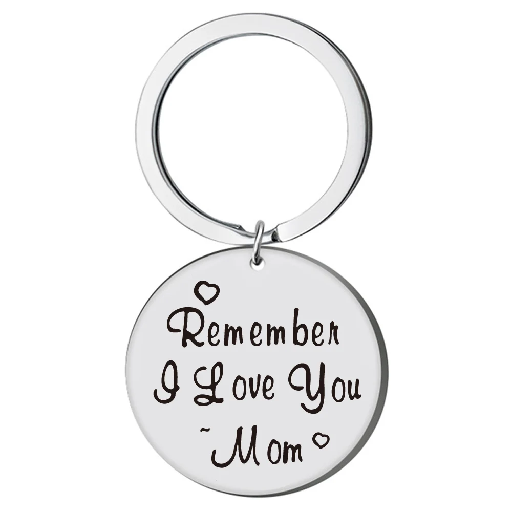 

Mom Mother Son Daughter Key Chains Stainless Steel KeyChain Keyring Women Girl Boys Fashion Jewelry Mother's Day Gift