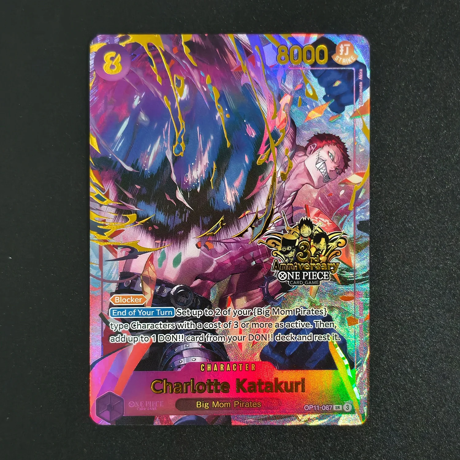 Proxy One Piece English Luffy Sabo Ace Katakuri Dragon Nami Perona Japanese Version 3rd Anniversary Set Game Collection Card Toy - view 5