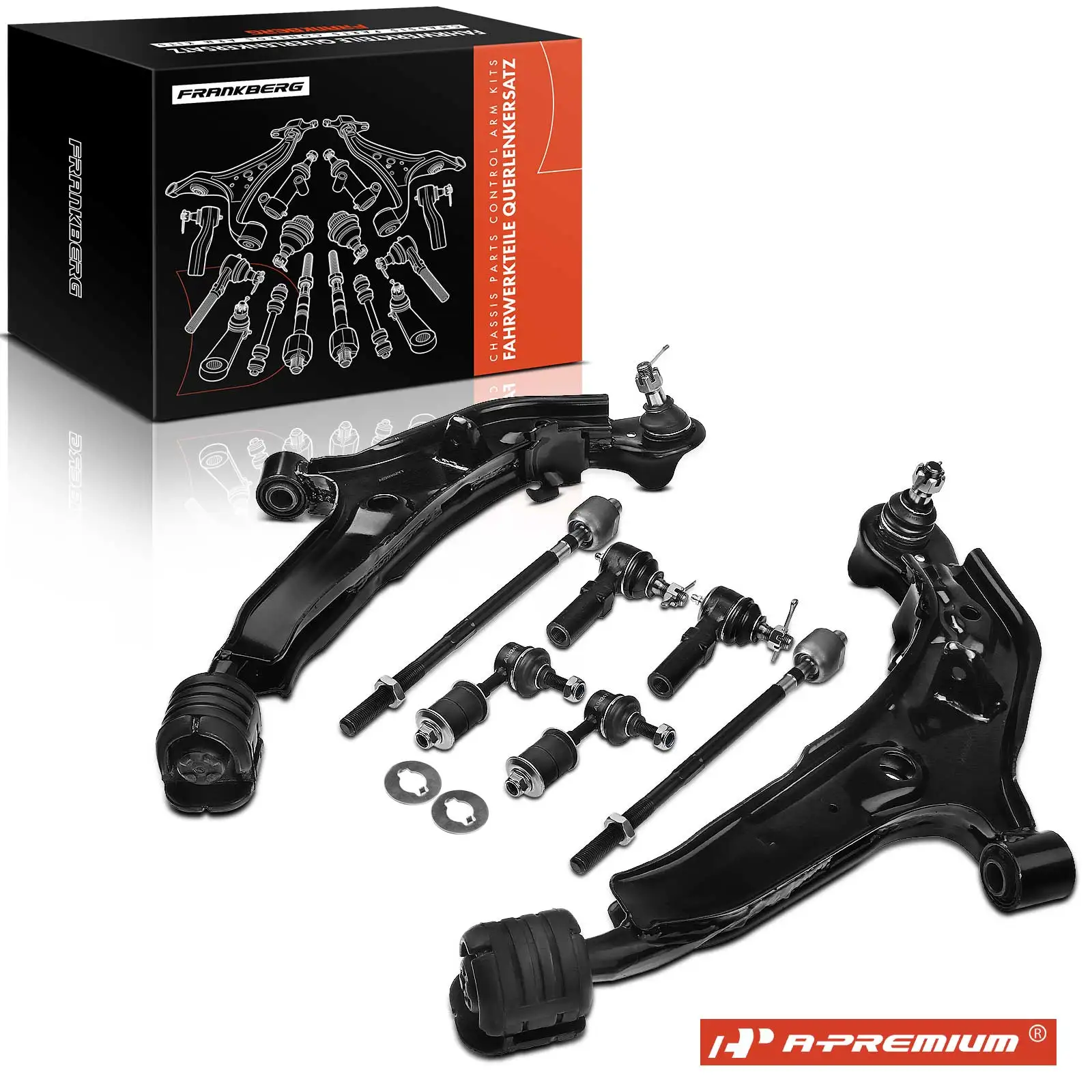 A-Premium 8x Control Arm Sway Bar Link Tie Rod End for Nissan Maxima 1995-1999 Infiniti I30 1996-1999