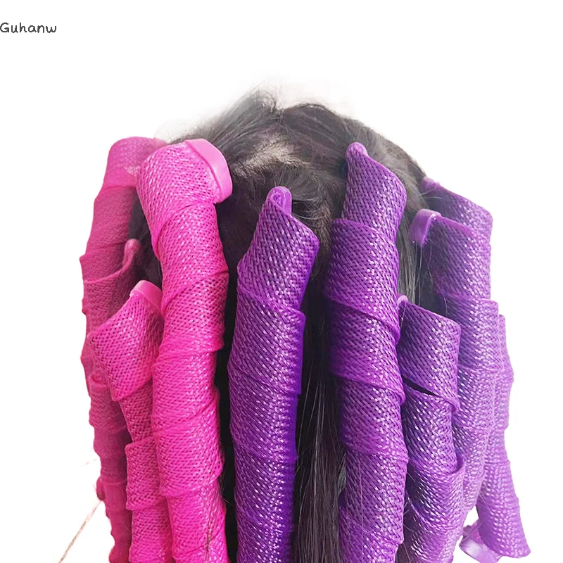 

Heatless Hair Curlers Set Create Bouncy Spiral Curls Without Heat Damage Safe Easy To Use Hooks For Effortless Styling Kit