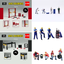 1/64 Diorama Garage Kits  Model Resin Minifigure Action Figure Arquitectura Craft toys Juguetes DIY Ornament Collection Hobbies