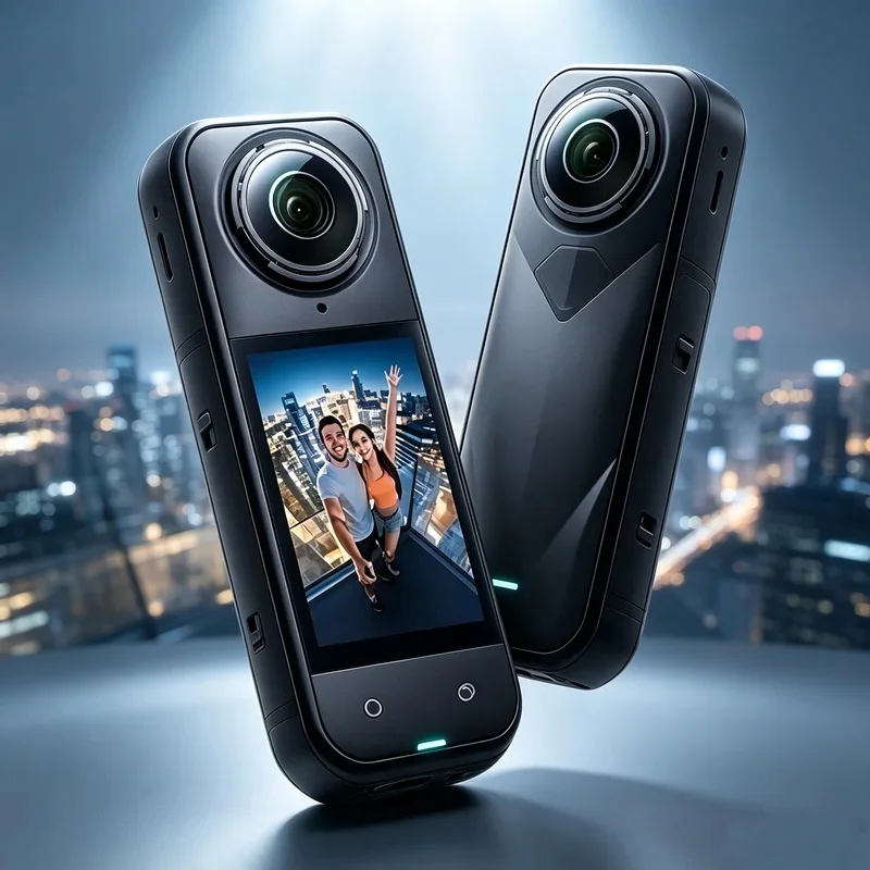 8K/2K/1080P Camera Skiing Anti Shake Waterproof Cycling Camera 360 Degree Panoramic View Motorcycle Bicycle Sports Vlog Shooting