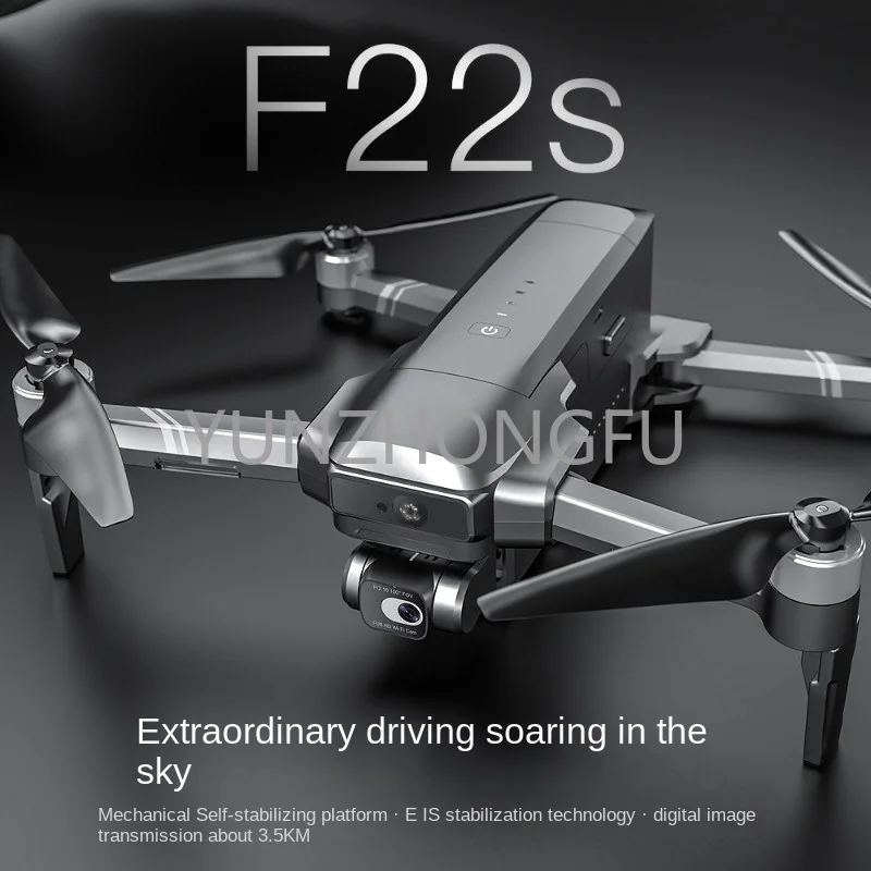 F22S obstacle avoidance UAV digital image transmission 3500 m EIS stabilized PTZ 4K HD aerial camera