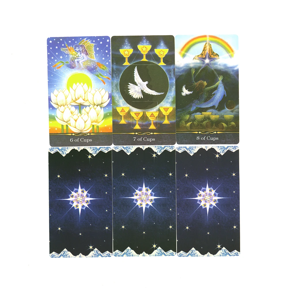 Star Tarot Cards.Tarot Cards for Beginners with PDF Guidebook Full English Read Fate Deck Board Game