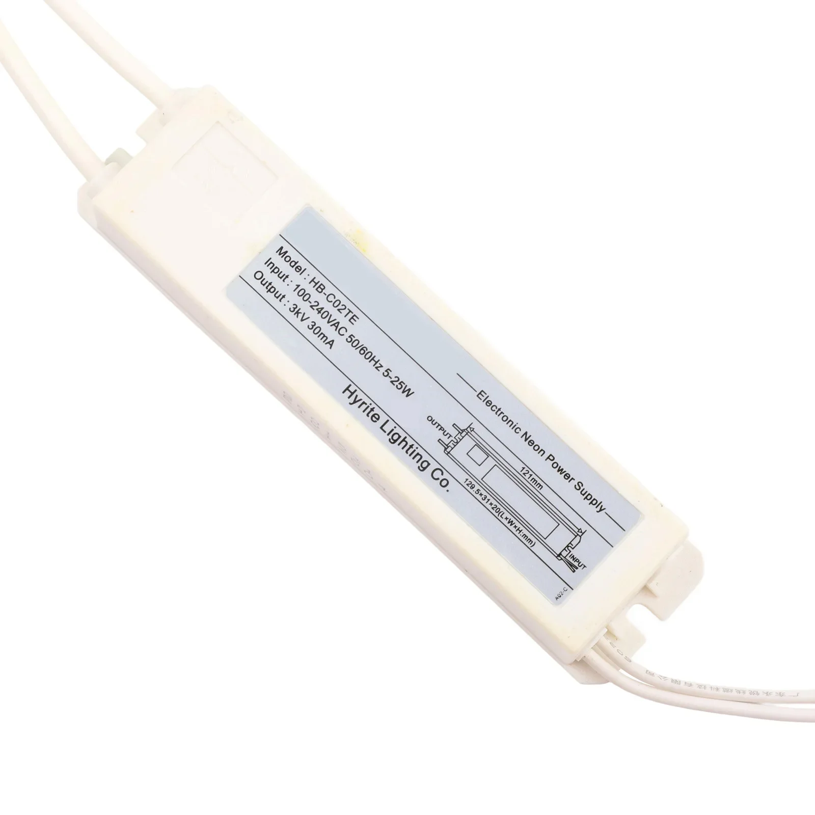 High Frequency AC Transformer 3KV 30mA For Neon Lights With Electrolytic Filter Circuit For Reduced Interference