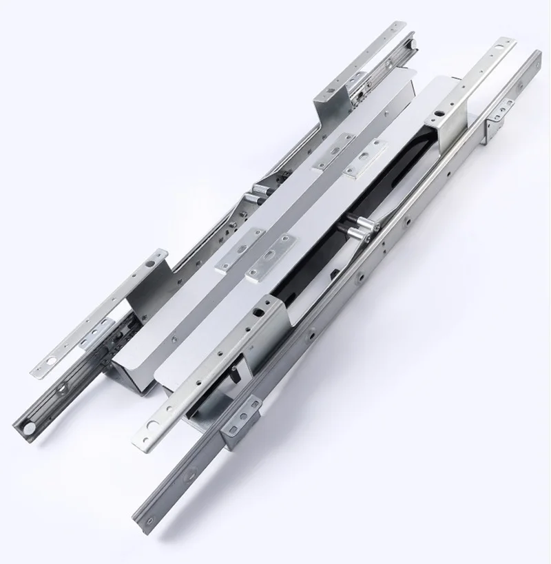 1Set Dining Table Middle Leaf Automatic Lift-up Slides Mechanism For Extension