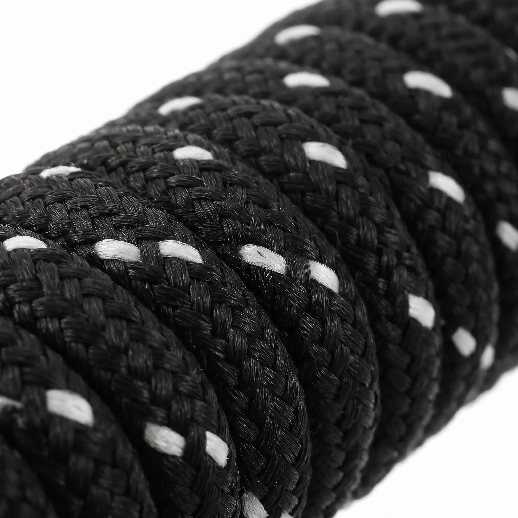 4Pcs Patio Braided Rope Polyester Replacement Cord Heavy Duty Black Umbrella Rope Outdoor Canopy Repair Accessory Part