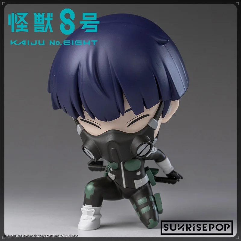 

New Kaiju No. 8 Action Figure Sousuke Hoshina Changeable Head Sitting Pose Kaiju No. 8 Anime Peripheral Desk Decor Toy Fans Gift