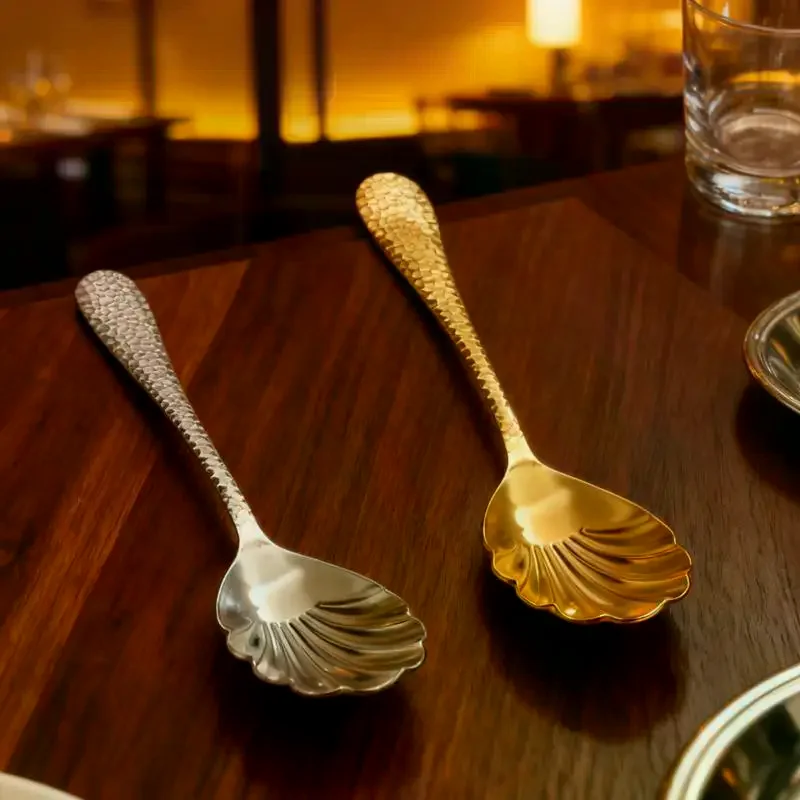 Slotted Serving Spoon 201 Stainless Steel 22CM Long Handle 1Pc Non-Slip for Home Kitchen Vegetable Pasta Straining Use