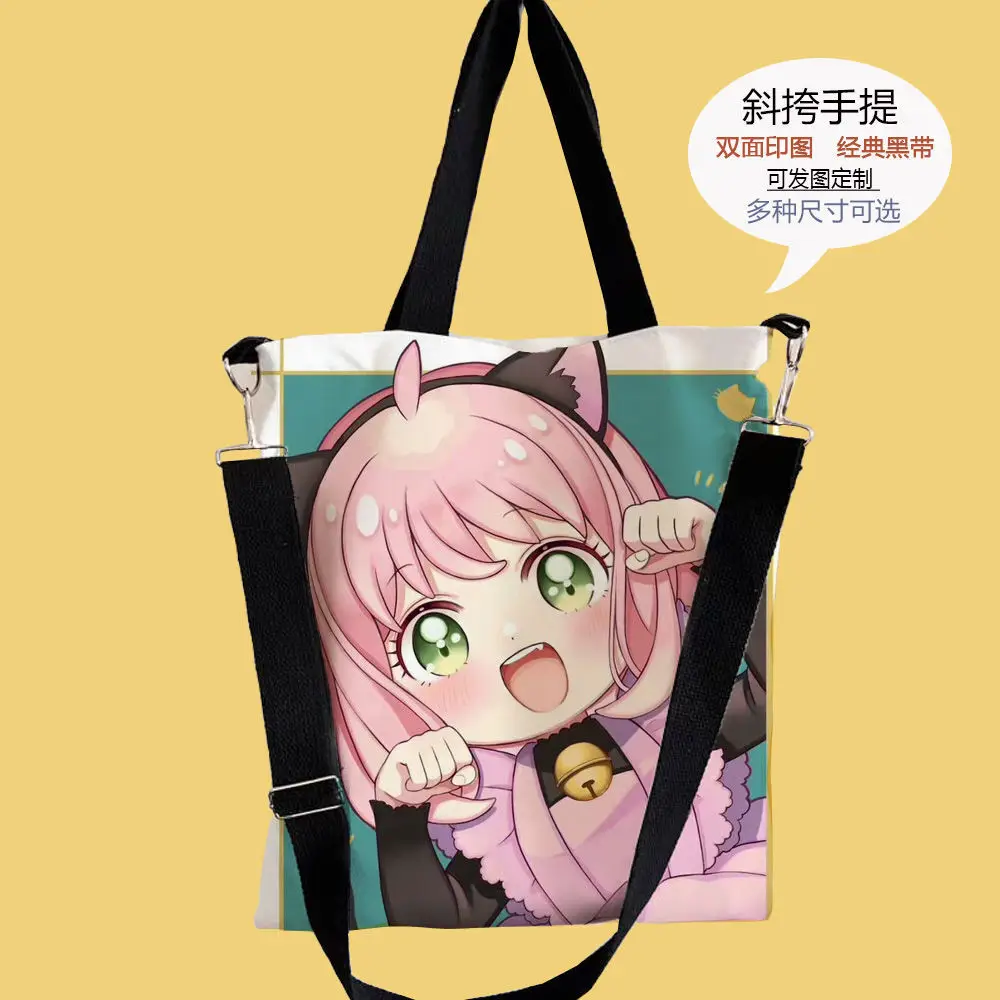 Spy X Family Anya Tutoring Study Simple Large Capacity Canvas Women's Shoulder Bag Ani