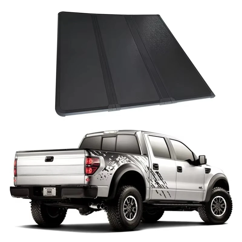 

Manufacturers Wholesale Pick up Truck Car Accessories Metal Material Tri Fold Tonneau Cover for F150