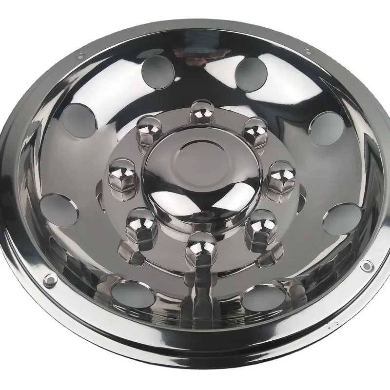 19.5 Inch Stainless Steel Hubcaps for Truck and Bus High Quality Wheel Covers Durable Rim Protectors Heavy Duty Vehicle