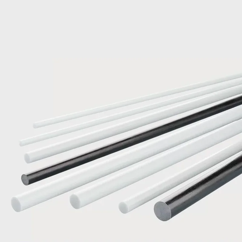 Length 500mm White/Black Glass Fiber Bar Diameter 2-13mm Solid Glass Fiber Bar Hard Plastic Rod High elastic support rod