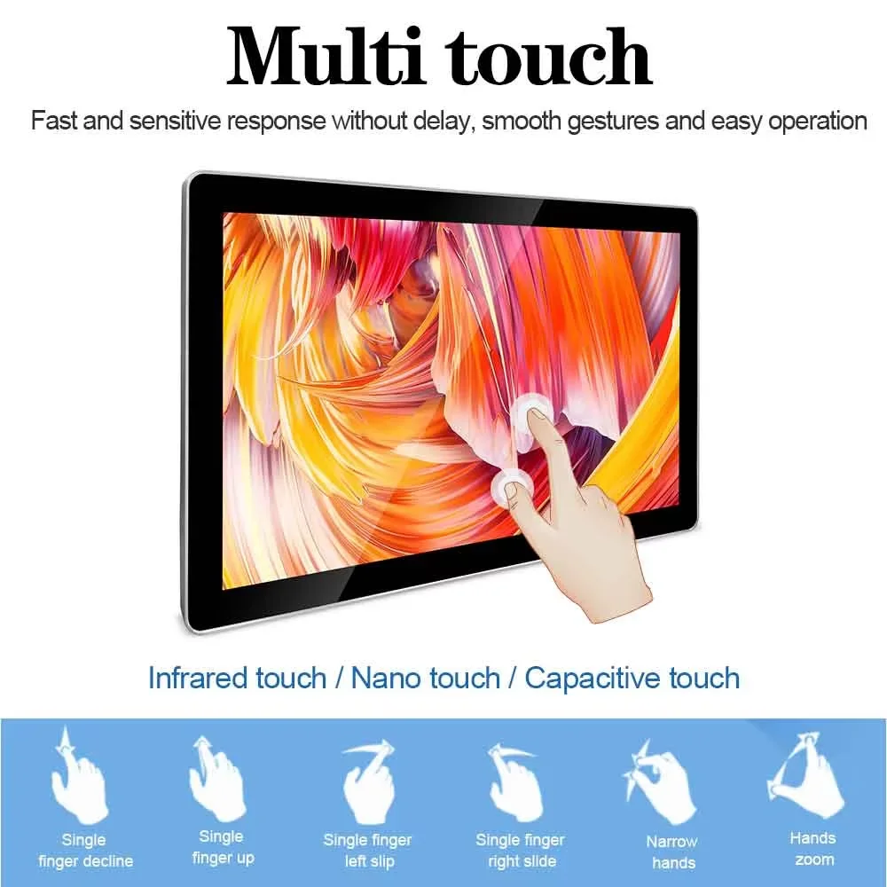 21 Inch Touch Screen Monitor Display Touch Screen Panel USB RS232 LCD Board Gaming Touch Screen Monitor 1080P HD