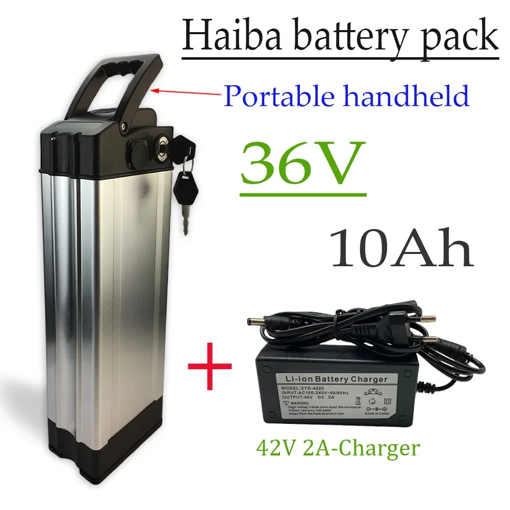 HaiBa Li-ion Battery Pack, portátil Handheld e carregador, alta capacidade, para Shengmilo MX20, 10Ah, 10000mAh, 36V