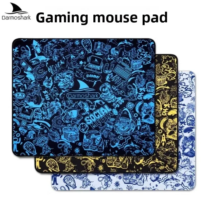 

Darmoshark 360X300X4mm Soft Mousepad Non-Slip Base Precision lock edge Rubber Base Mouse Pad FPS Office Mousepad accessories
