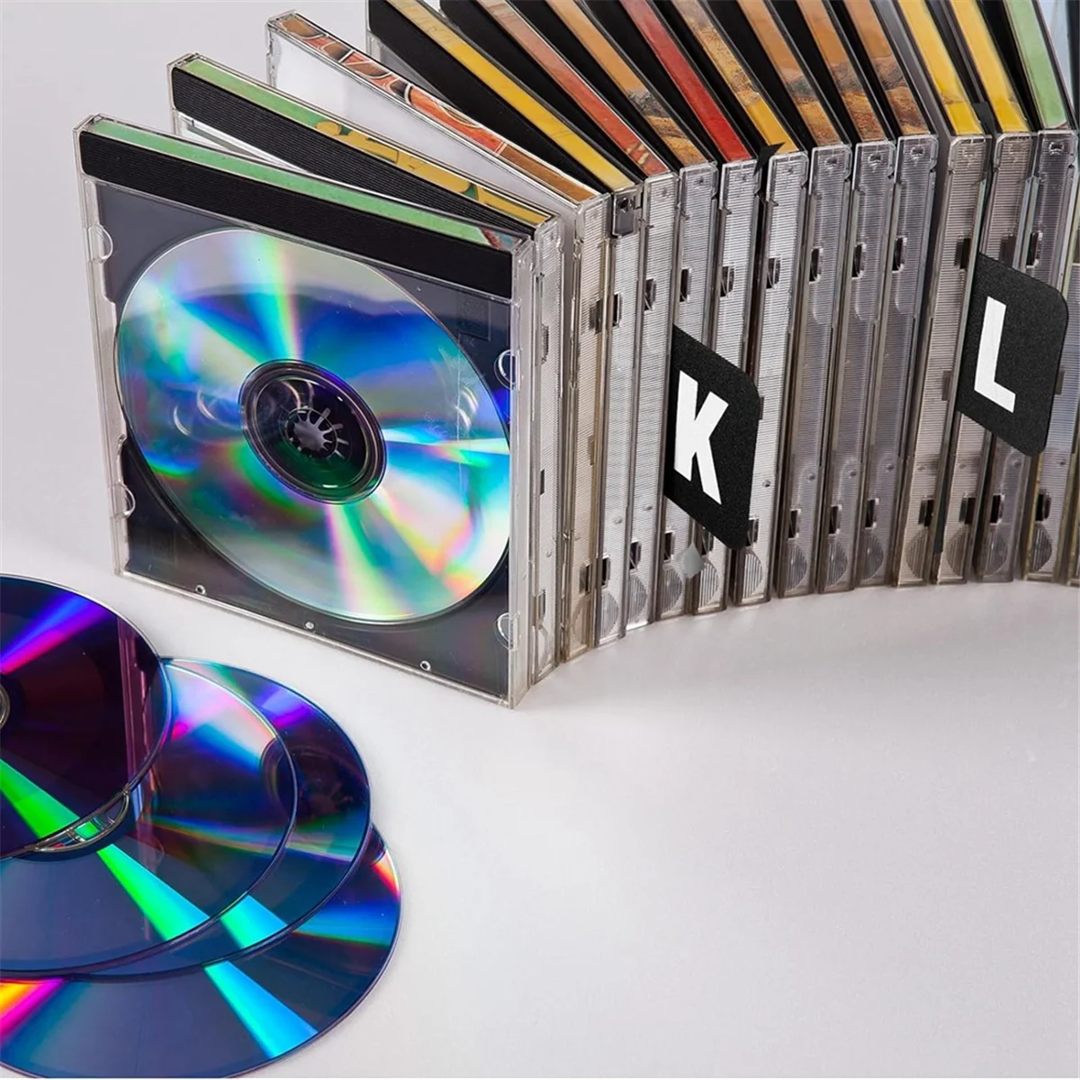 مبيعات 26 قطعة فواصل تسجيلات الفينيل DVD فواصل أبجدية A-Z فواصل أبجدية منظم تسجيلات الفينيل مع الأبجدية