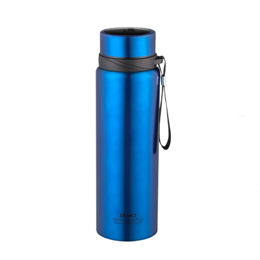 800ml Outdoor Jug Rustless Steel Wide Mouth Opening Insulated Water Jug Anti-drop Matte Outer Shell Portable Thermal Container