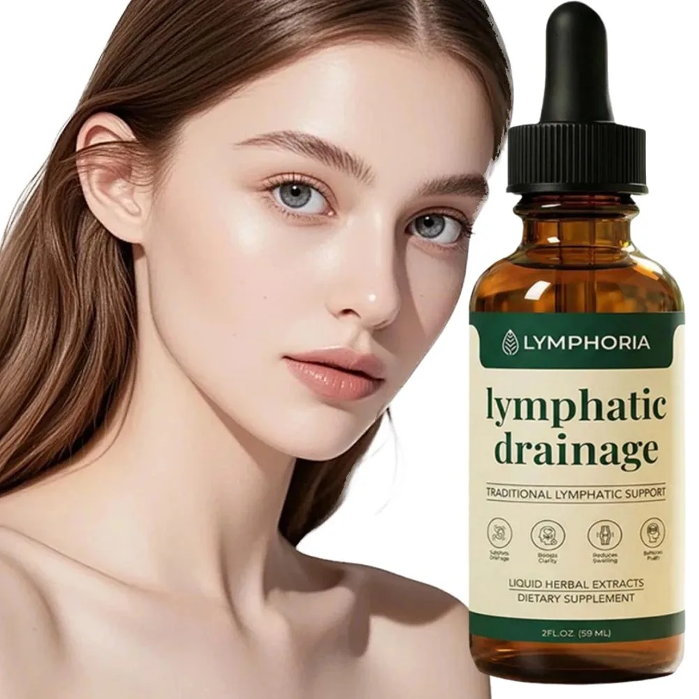 59ml Natural Herbal Body Care Premium Ampoule Drops Serum For Lymphatic Drainage,Toxin Reduce,Improve Swelling Beauty&Health