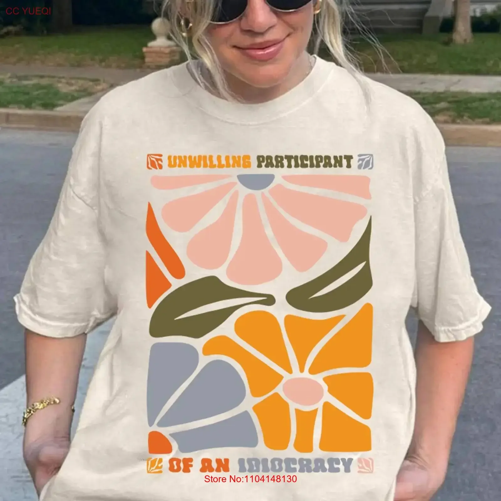 Футболка FDT Subtle Unwilling Participant of an Idiocracy Kakistocracy, политический винтажный стираный топ для повседневной носки унисекс