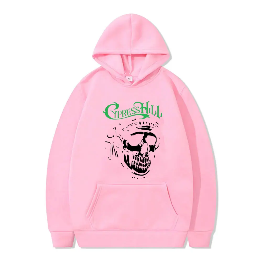 Rapper Cypress Hill Skeleton Graphic Hoodie Men Women Hip Hop Fashion Oversized Streetwear Male High Quality Fleece Sweatshirt