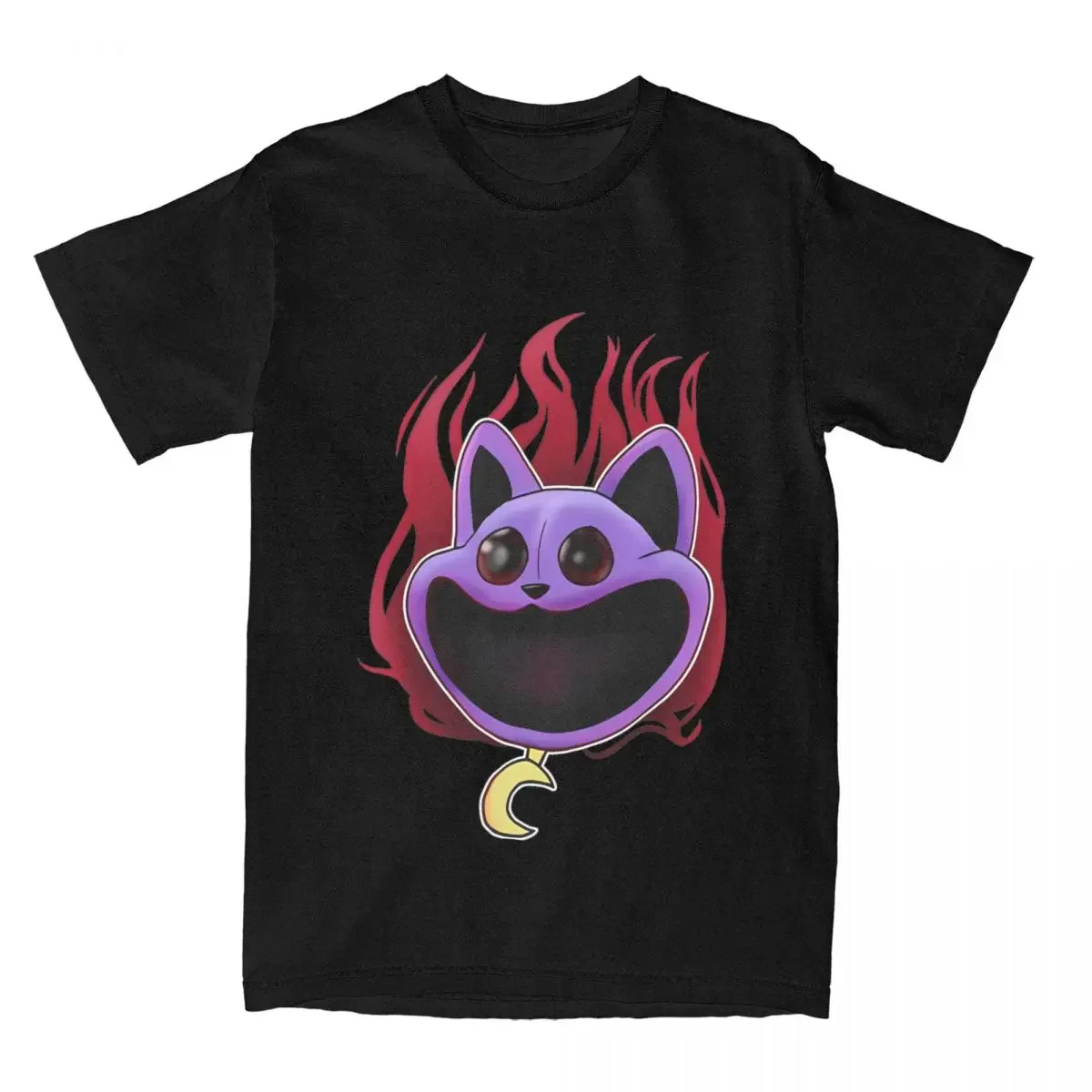 Camiseta de algodón para hombre y mujer, camisa con estampado de monstruo de Gas, Catnap, Anime, Humor, novedad