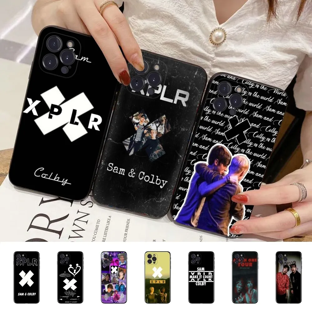 S-Sam and C-Colby X-XPLR Phone Case Silicone Soft for iphone 16 15 14 13 12 11 Pro Mini XS MAX Plus X Cover