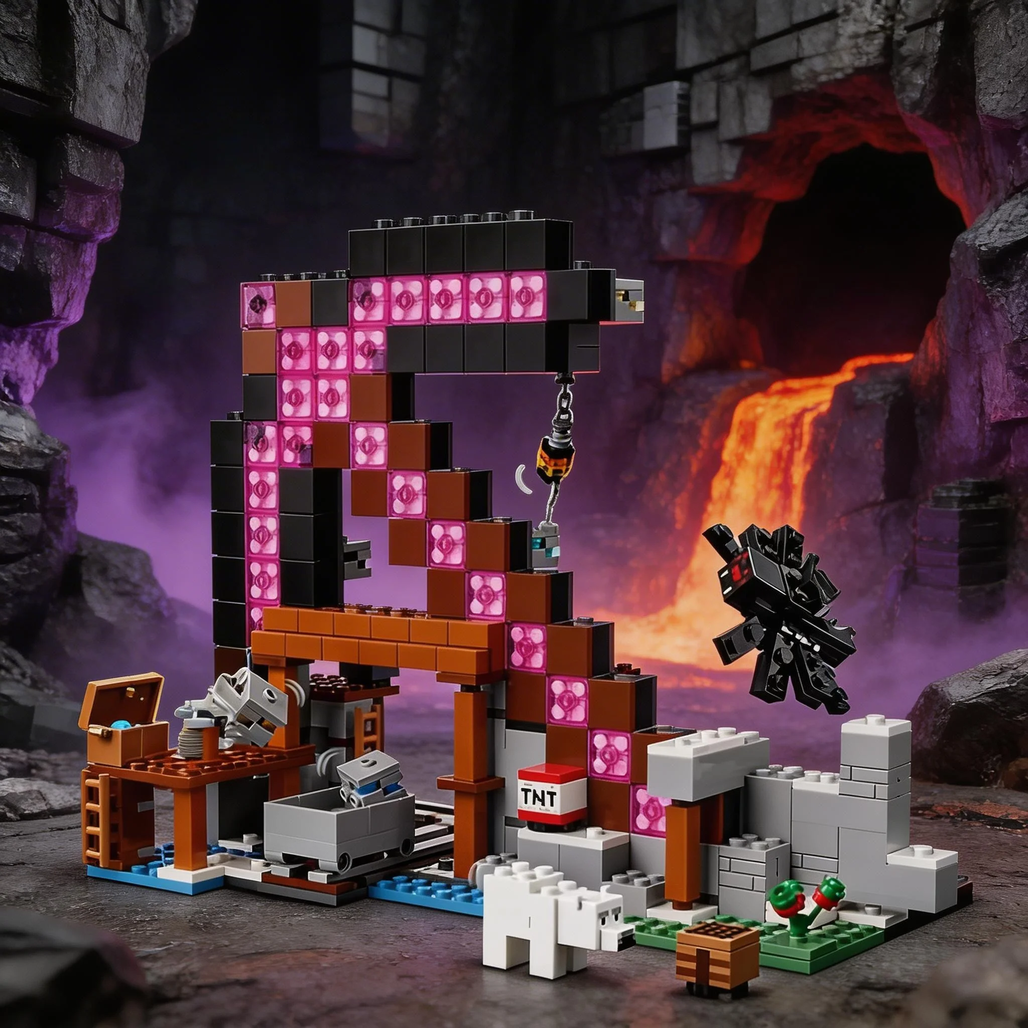 

The new popular brick set My Pixel game series building blocks pickaxe mine MOC toy gift for men and women