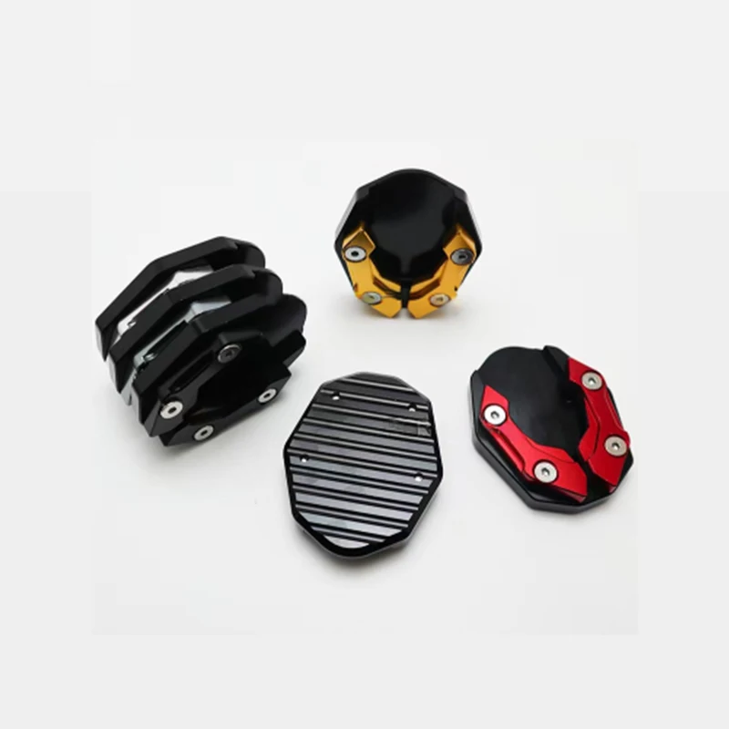 Universal Motorcycle Side Stand Cover Bicycle Foot Extension Kickstand Anti-skid Enlarged Base Pads for Yamaha Nmax Honda PCX