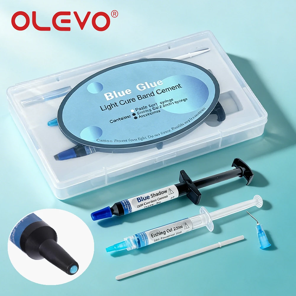 

1 Set Orthodontic Blue Light Cure Adhesive Kit Etchant Acid Gel Paste High-Adhesion for Dental Teeh Braces Bonding Materials