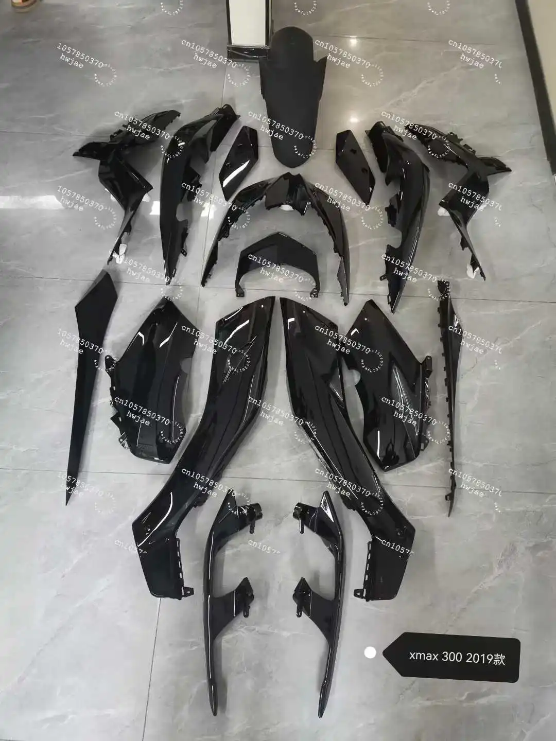 Plastic Motorcycle Fairing Replacement Body Shell, Compatible with 2019 300cc Max-Scooter Outer Body Panels