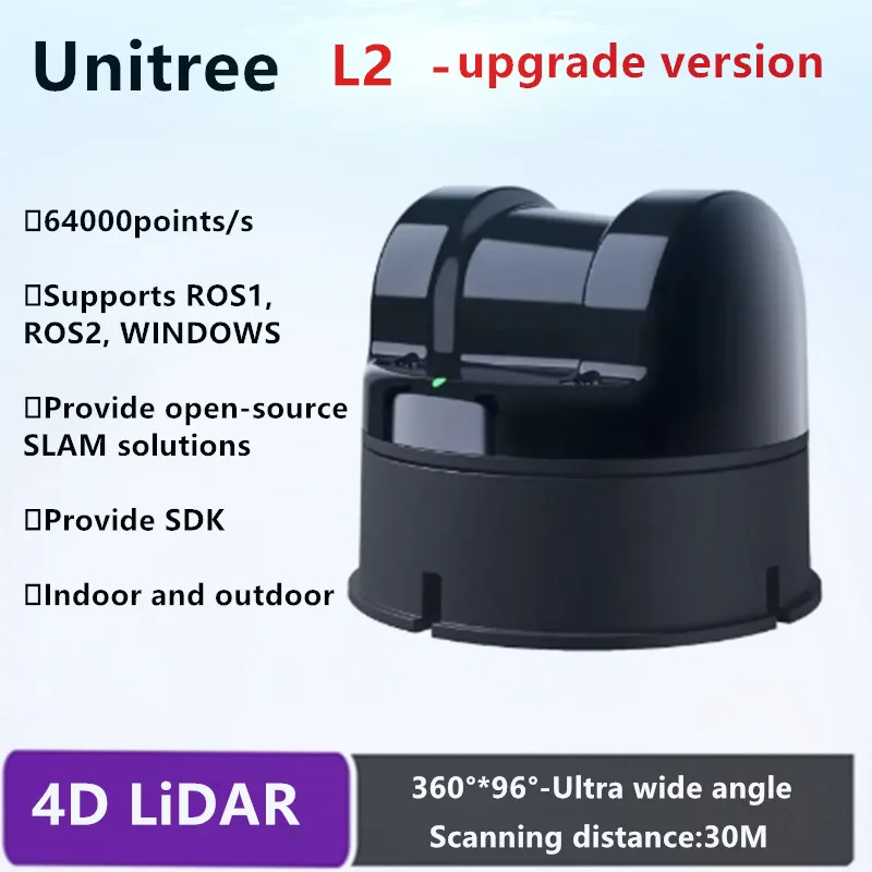 Nowy skaner 3D Unitree L2 Bionic 4D LiDAR z czujnikiem 360 °   Poprawa wydajności TOF w przypadku nawigacji robotów i unikania przeszkód