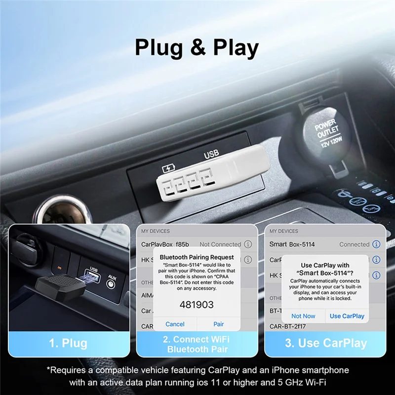 M93K-2In1 inalámbrico Carplay Android Auto Box cableado a Dongle inalámbrico conexión automática Adapte inalámbrico Carplay Box